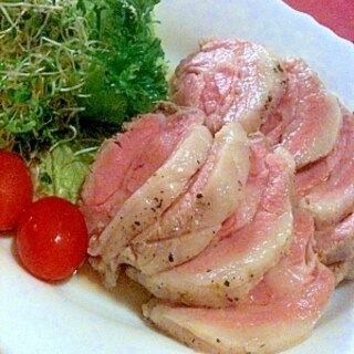 塩麹固まり肉で３品！その３☆エコエコロースハム